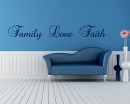 Family Love Faith Quotes Wall Decal Lettering Vinyl Art Stickers